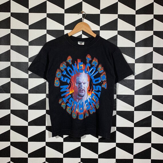 Vintage 90s WWF Stone Cold T-Shirt Stone Cold Crew