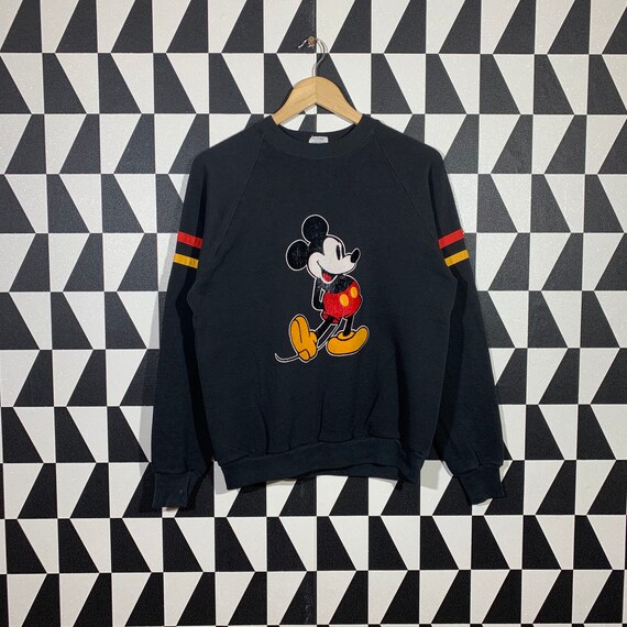 Vintage 80s Mickey Mouse Sweatshirt Mickey Crewnec