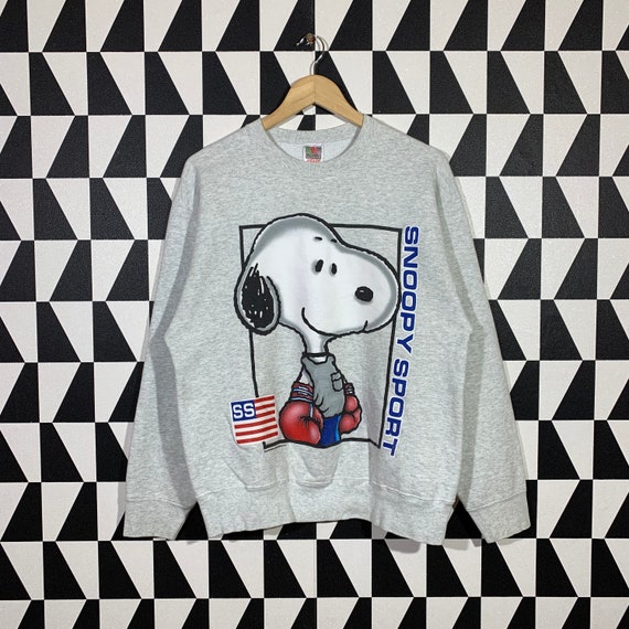 Vintage 90s Peanuts Sweatshirt Peanuts Crewneck Pe