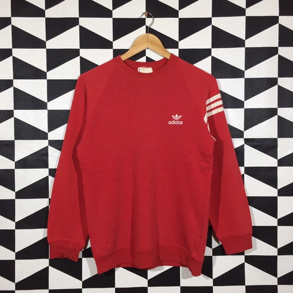vintage red adidas sweatshirt