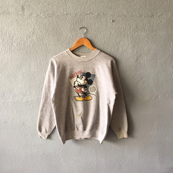 mickey mouse sweatshirt grey