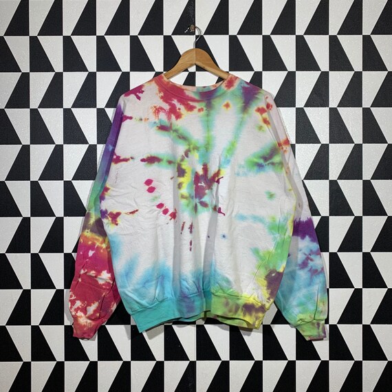 hanes tie dye sweatshirt