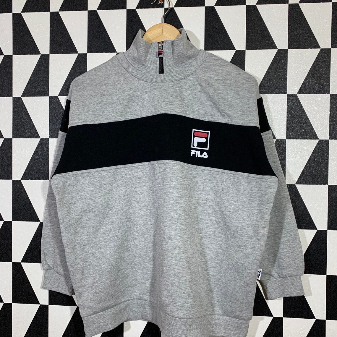 fila full sleeve printed men sweatshirt
