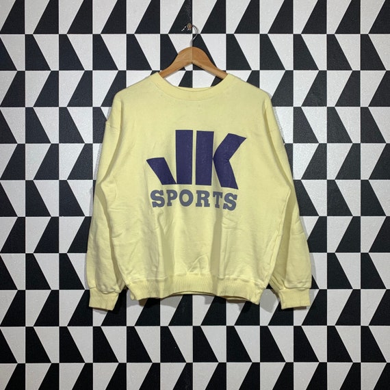Vintage 90s Mr.Junko Japanese Brand Sweatshirt Crewneck Spellout Mr.Junko Koshino Designer Pullover Block Colour Size Large.