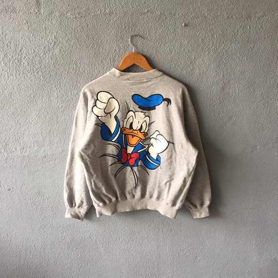 Vintage 90s Donald Duck Sweatshirt Donald Duck Cre