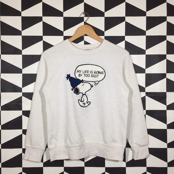 Vintage 90s Peanuts Sweatshirt Peanuts Crewneck Pe