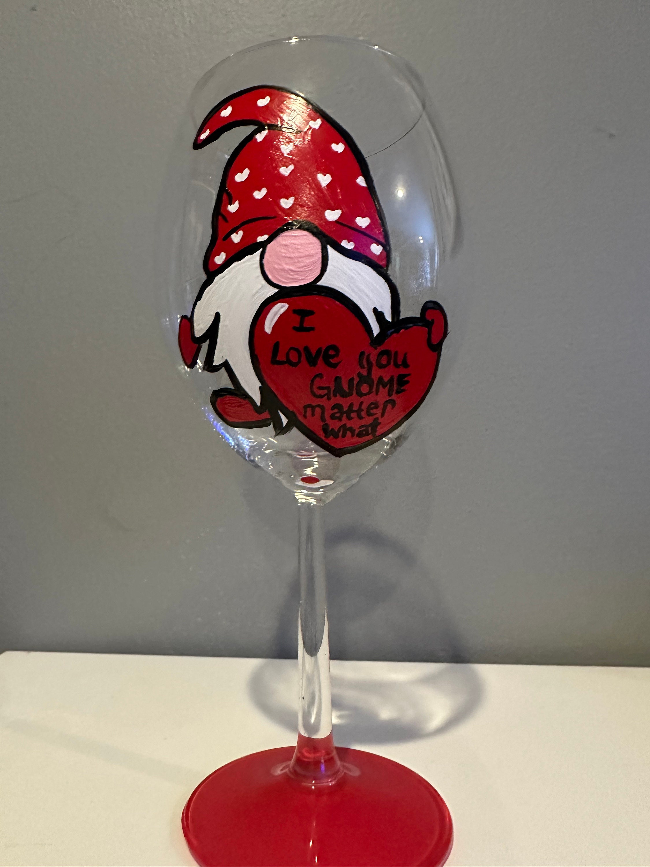 Cute Wine Glasses Gnome Glass Gifts For Lover Unique Women Mom