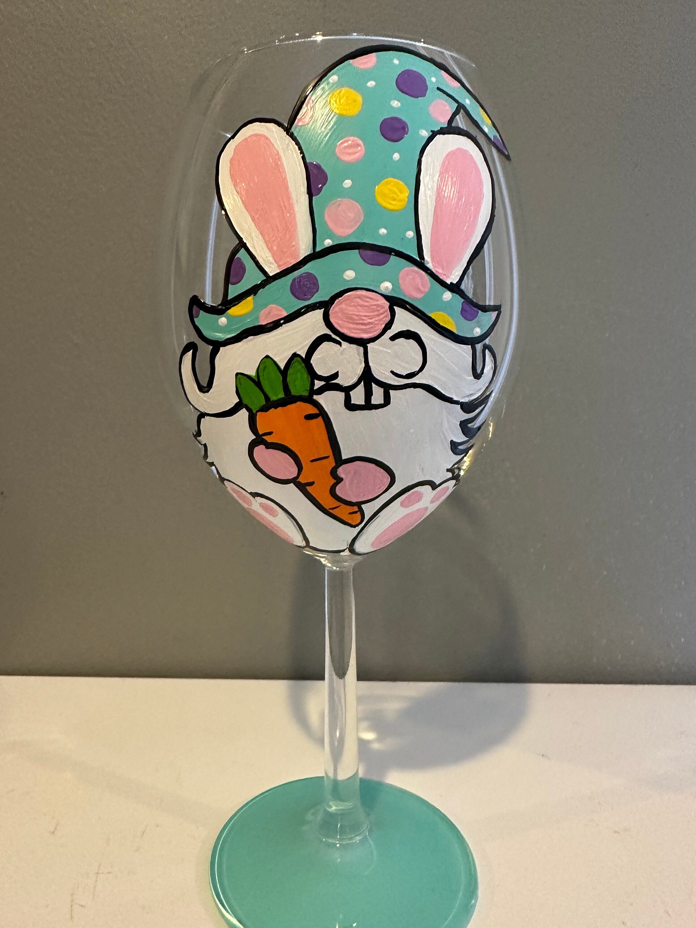 12 oz Insulated Stemless Wine Tumbler Some Bunny Loves Wine
