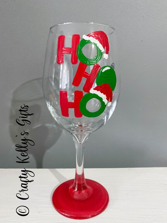 DIY Hand Painted Wine Glasses
