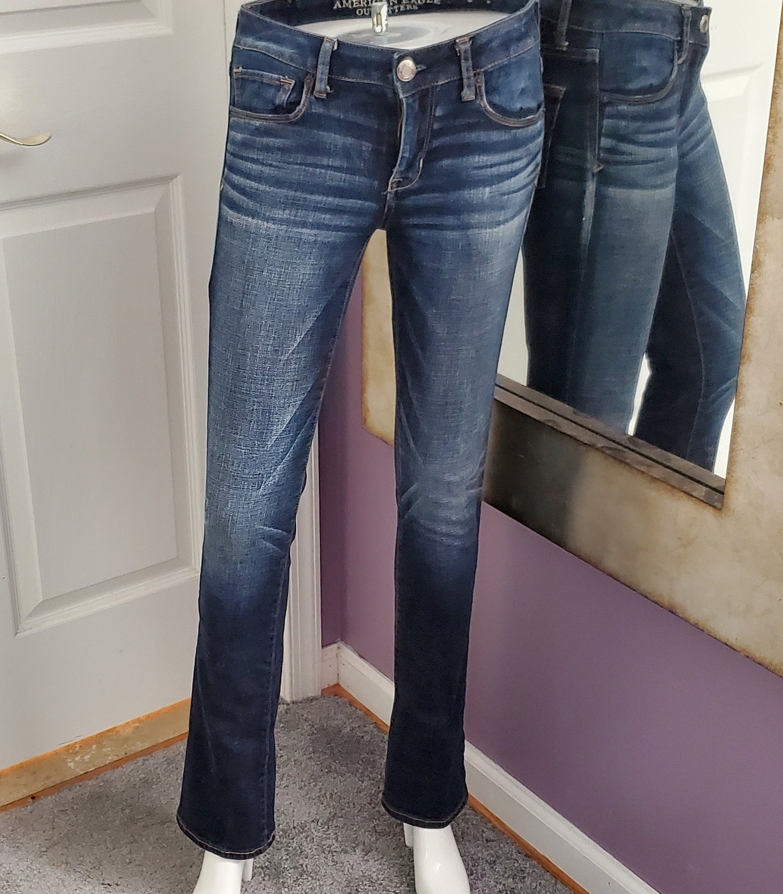 American Eagle Skinny Kick Jeans Etsy