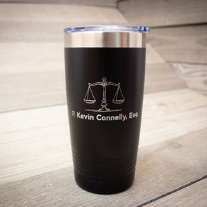 Lawyer or Judge Tumbler, Laser Engraved, Personalized, Gifts for Lawyers, Gifts for Judges, Custom, Personalized Name, Polar Camel, Yeti