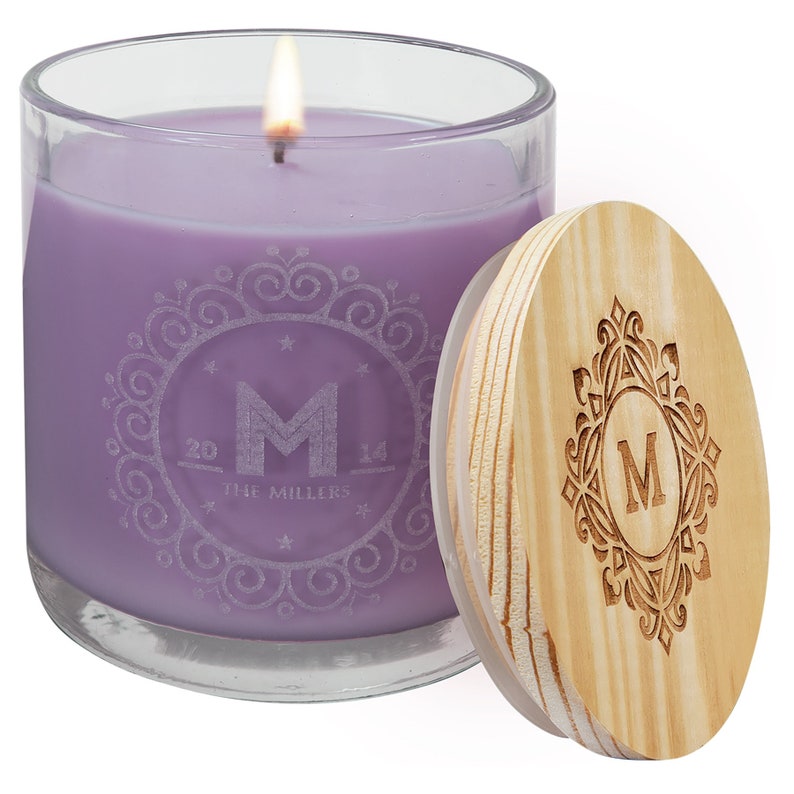 Laser Engraved Candles Personalized Candles Custom Engraved Etsy