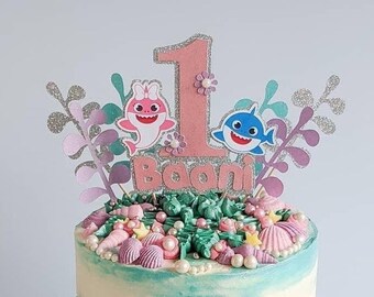 Baby Shark Cake Etsy Baby Shark Cake Etsy