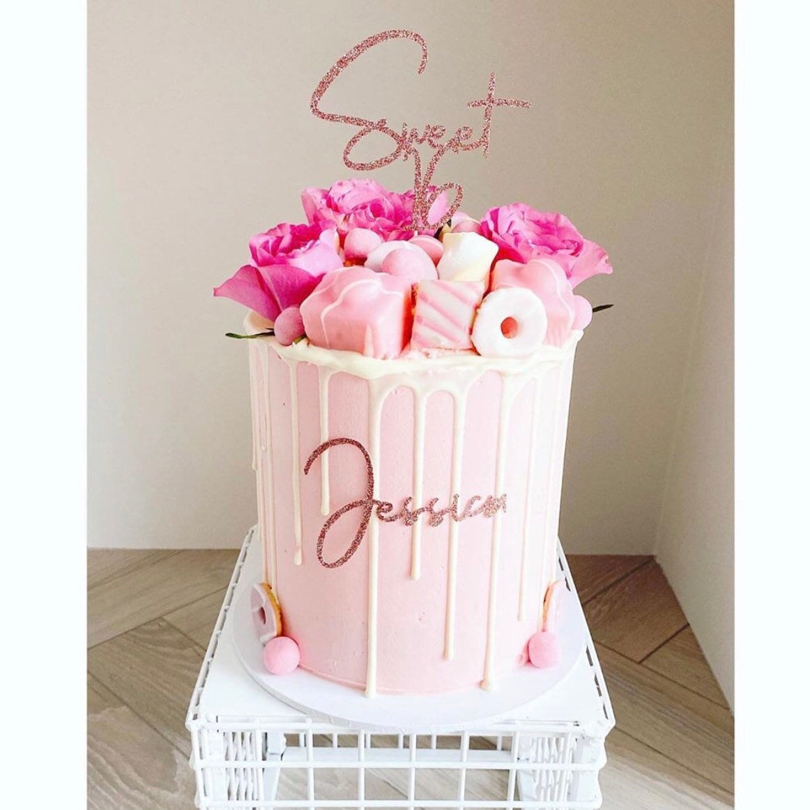 Sweet 16 Glitter Cake Topper 16th Birthday - Etsy Canada