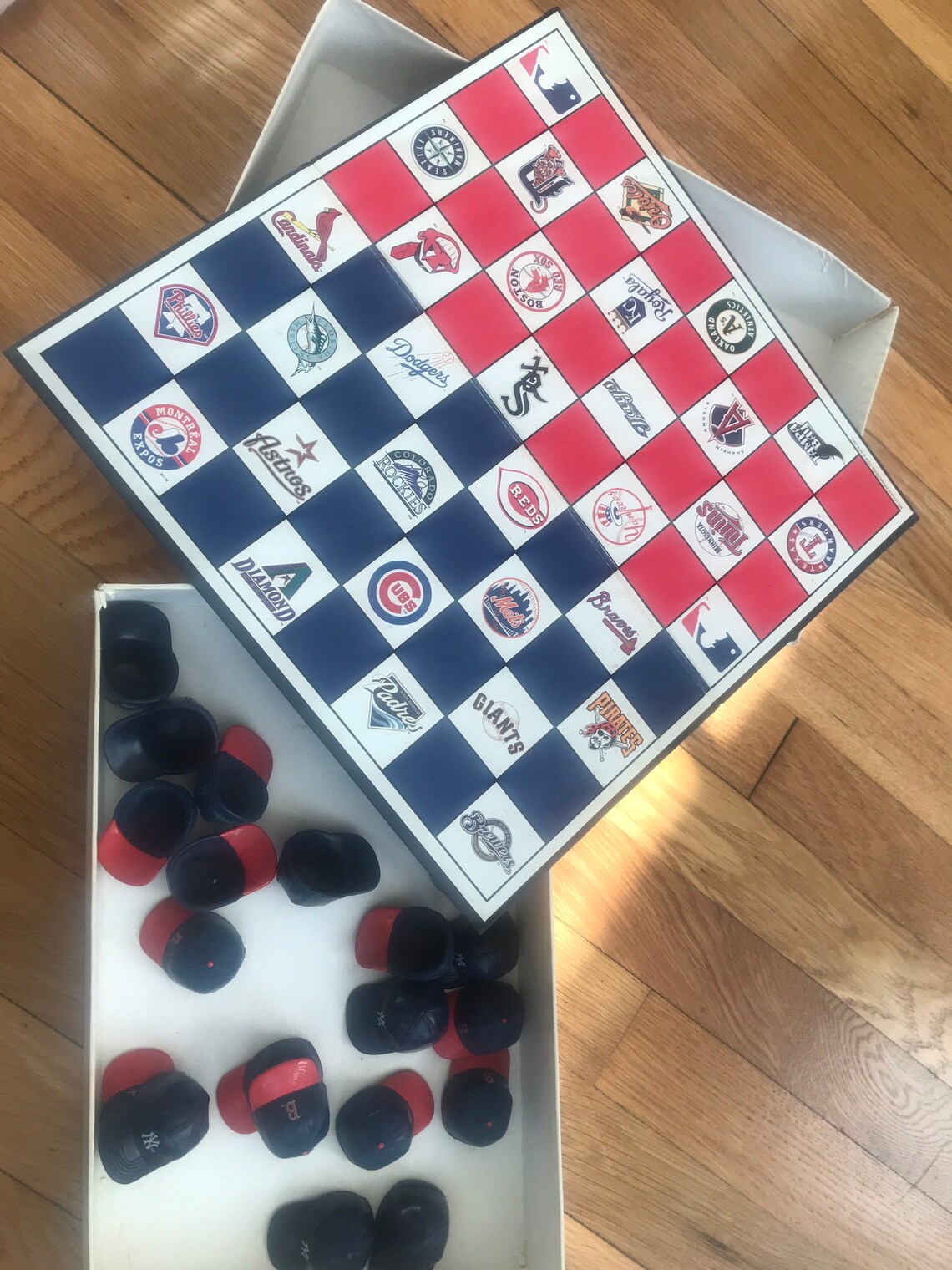 Boston Red Sox Checkers Juego de mesa Etsy España
