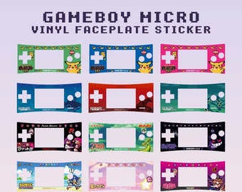 Gameboy Micro Vinyl Faceplate Sticker Decal