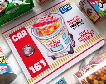 Beker Ramen Noodle Toy Car-muismat