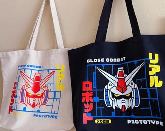 Mobile Mecha Large Tote Bag