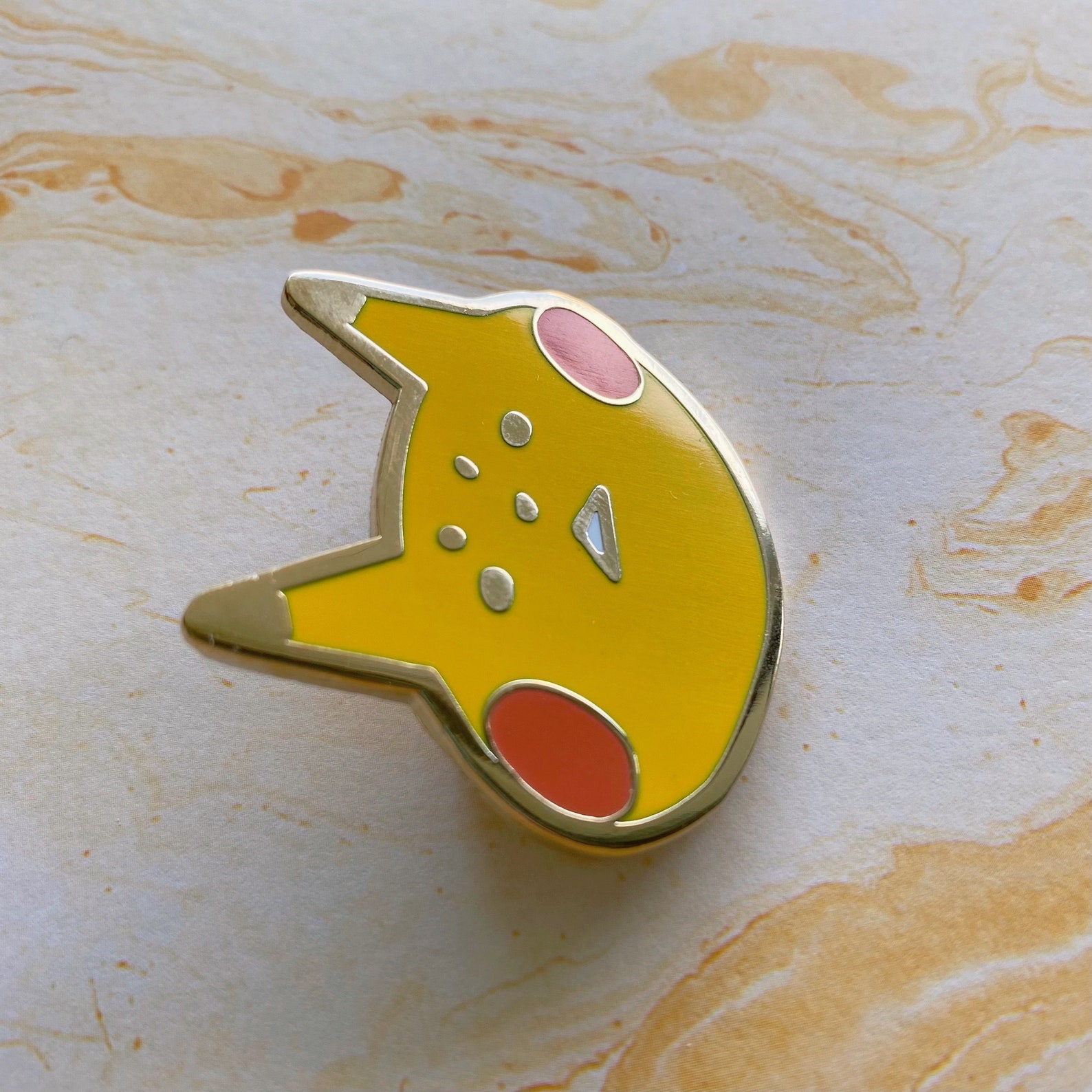 Angry Pika Enamel Pin Etsy