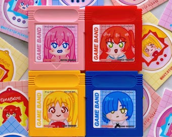 Girl Rock Band Anime Game Boy Cartridge Fridge Magnet