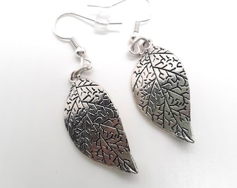 Leaf Drop Earrings, Botanical Jewelry Findings