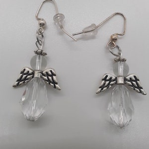 Angel Earrings • Angel Wing Earrings • Religious Earrings • Christmas Angel Earrings • Christmad Angel • Cute Earrings • Gift For Her