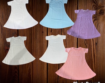 Abito per sublimazione giovanile in poliestere Pasqua 100% poliestere rosa blu bianco crema