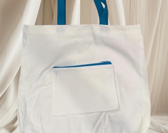 2 piece set- Sublimation blank tote bag matching bag