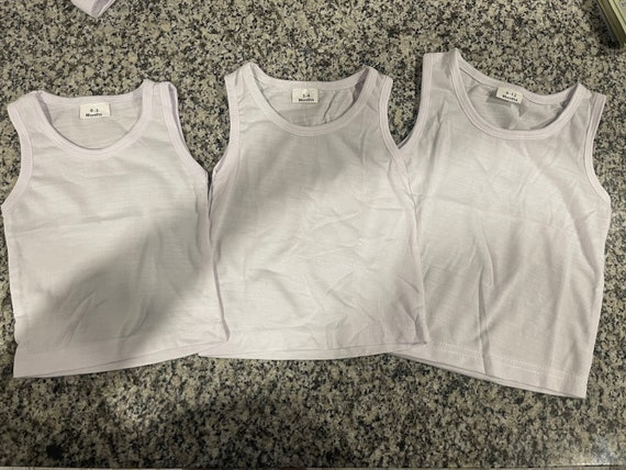Infant Baby Tank Tops 100 Polyester Cotton Feel Etsy