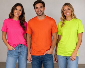 Camiseta unisex para adultos, lisa, para sublimación, 100% poliéster, tacto algodón, manga corta.