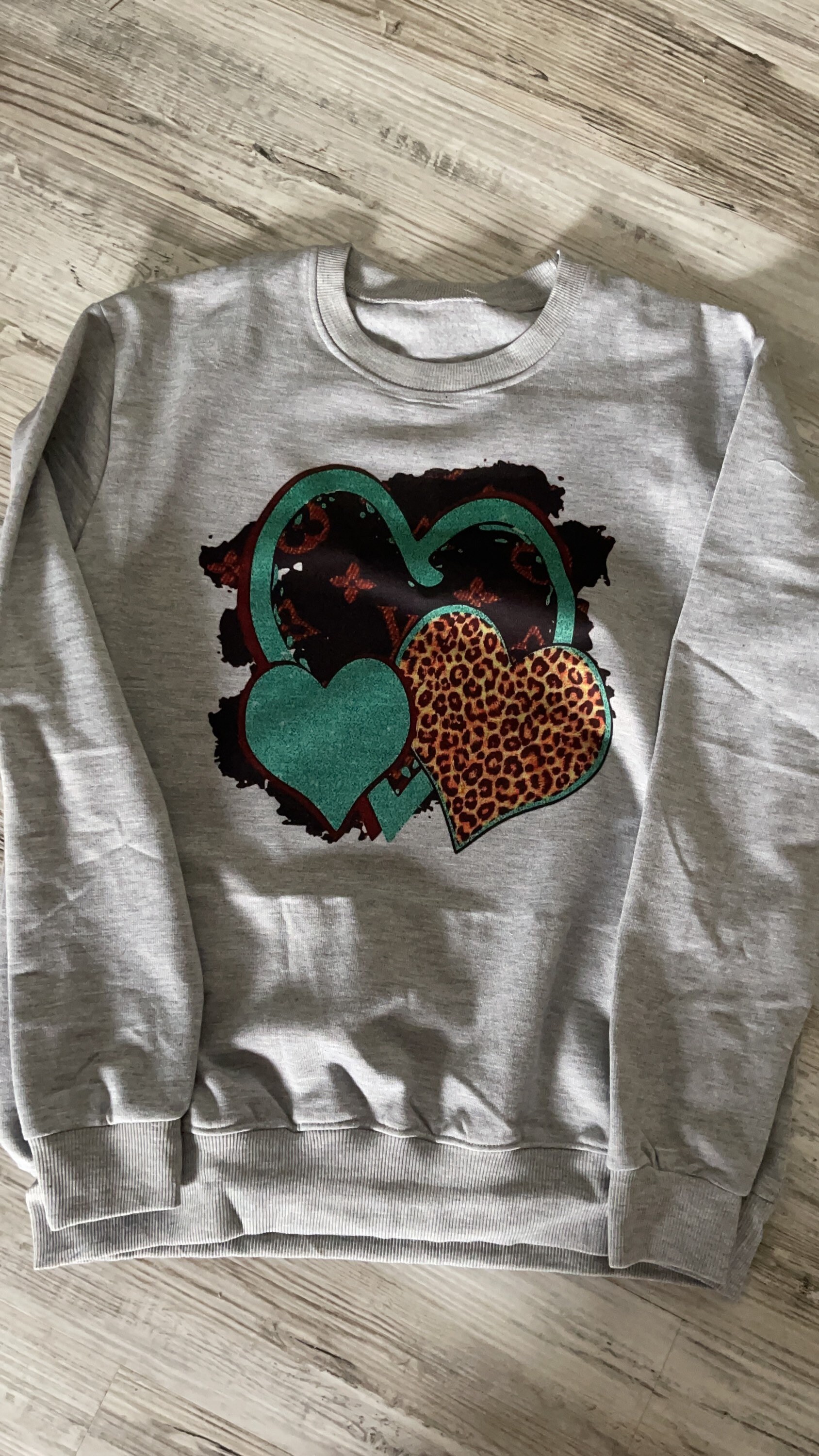 熱い販売 Adult 100% Polyester Sweatshirt Gray Heather Soft Feel トップス