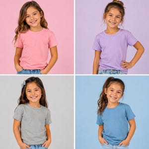 Sublimeringsskjortor för småbarn, 100 % polyester, bomullskänsla, kortärmad, unisex-t-shirt