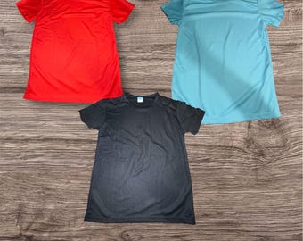 Adult short sleeve sublimation polyester blank 100% polyester