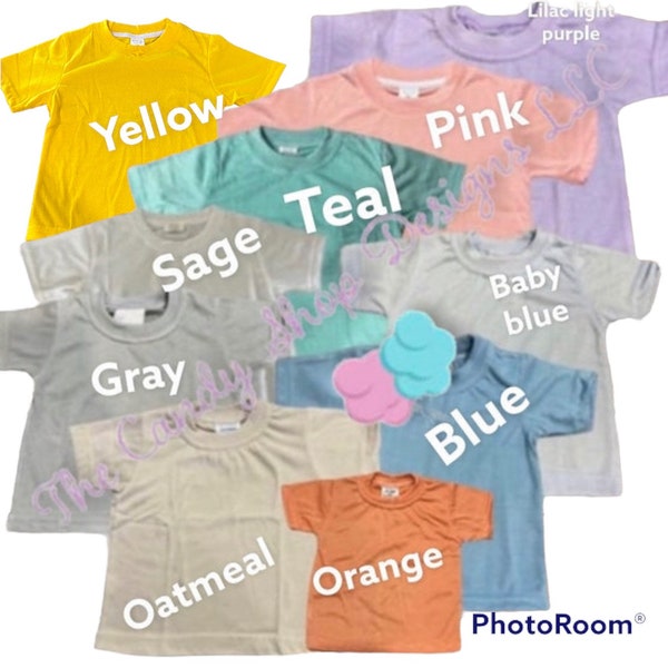 Toddler blank sublimation shirts 100% polyester cotton feel short sleeve unisex