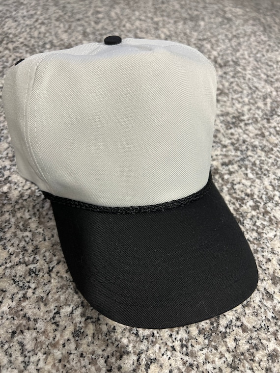 4 Piece Sublimation Baseball Cap Hats Gray Black Blank Polyester