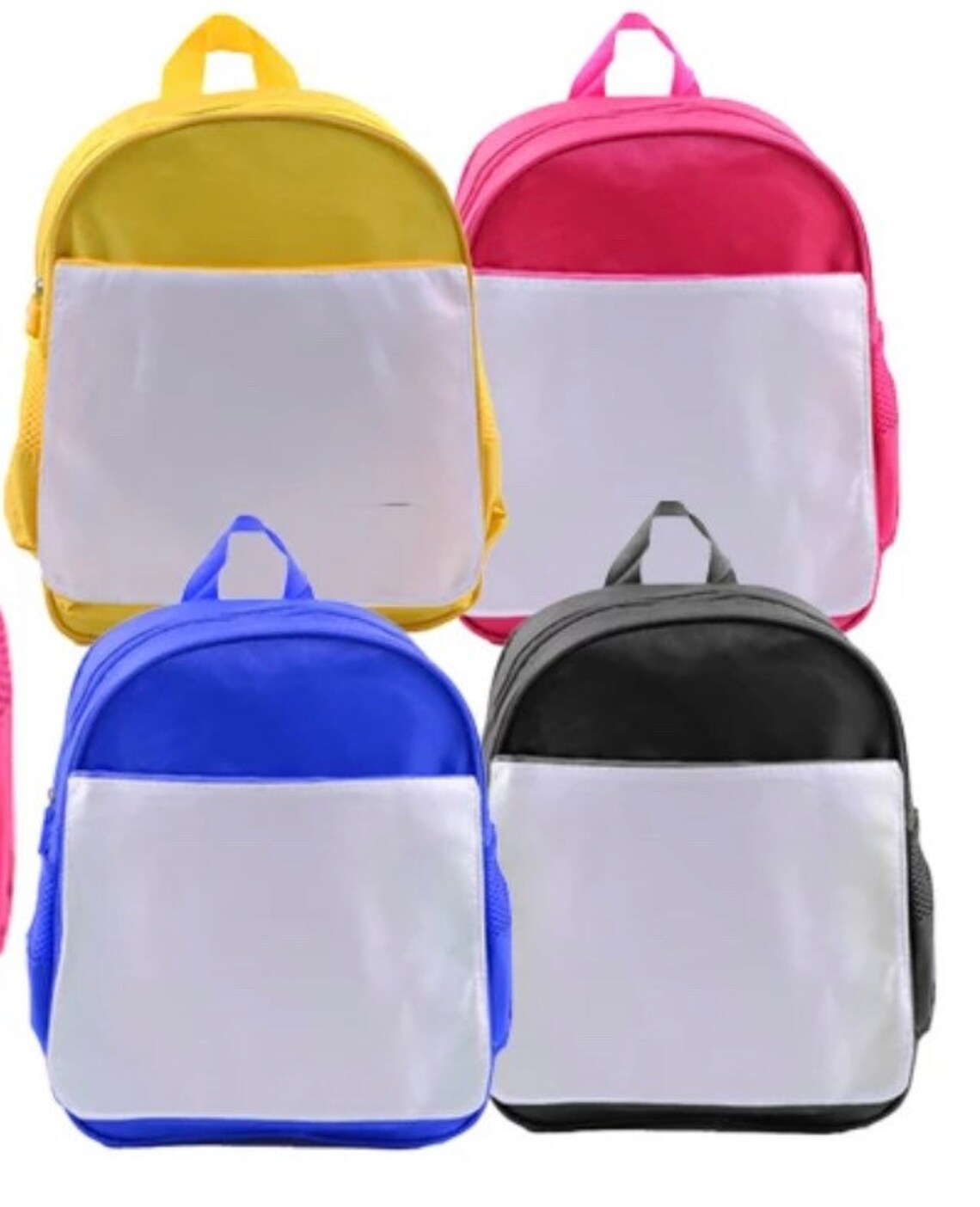 Sublimation Backpack With Removable Velcro Panel Kids School Etsy