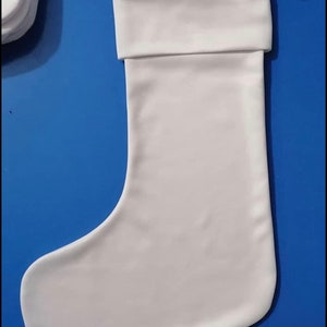 Sublimation Blank Christmas Stockings fleece white