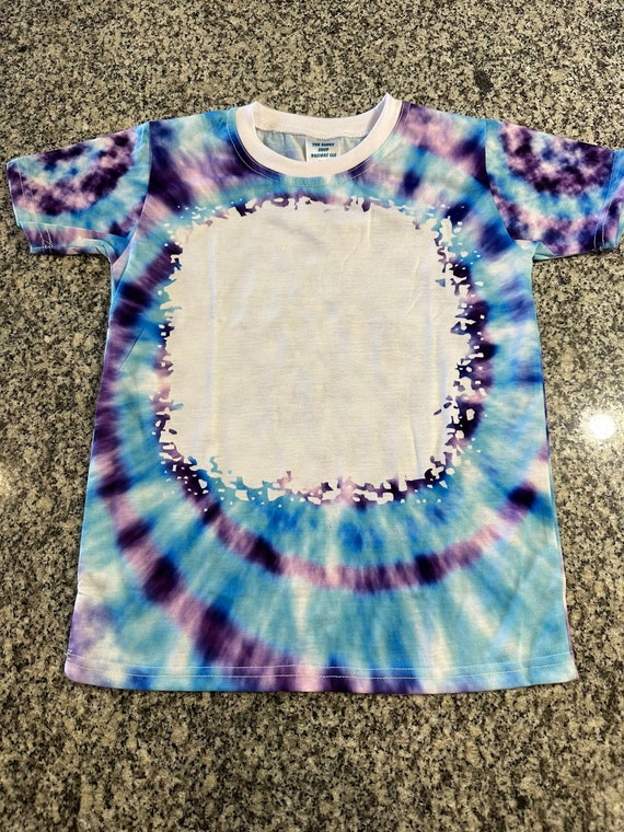 Sublimation Blank Tie Dye Pullover Faux Bleached Hoodies