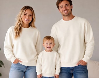 Młodzieżowe bluzy dziecięce 100% poliester sublimacja pusta bluza z okrągłym dekoltem kremowo-piaskowo-biała