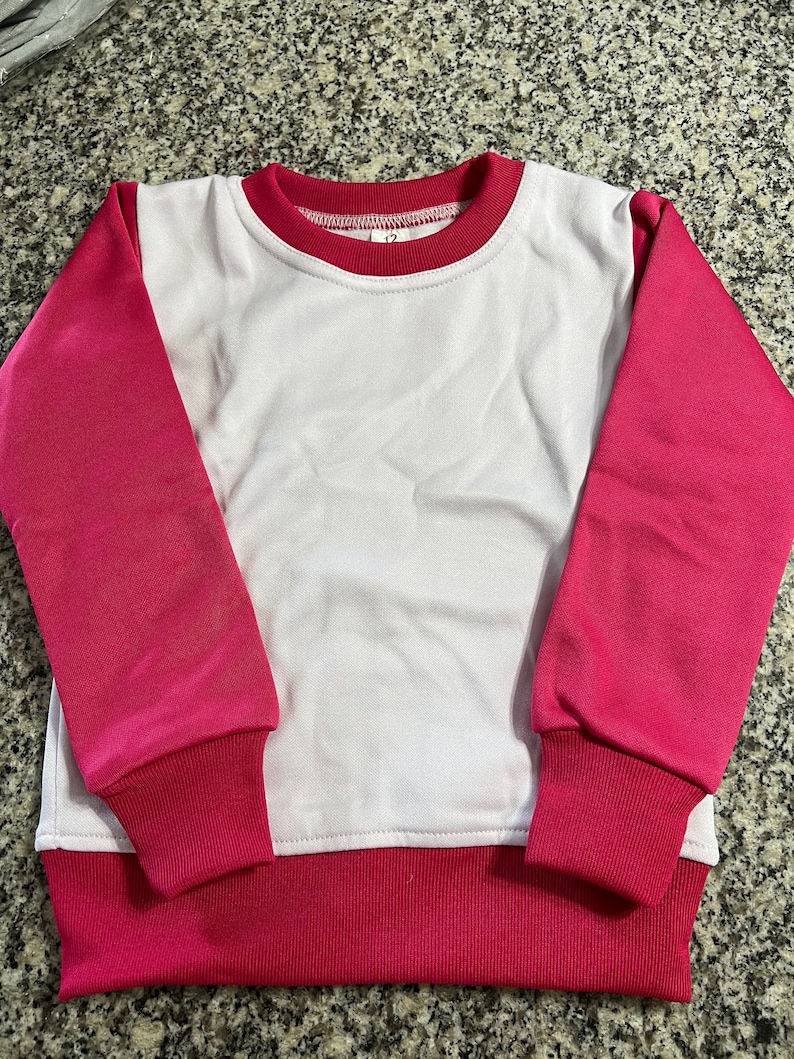 Toddler Kids Sweatshirts 100 Polyester Sublimation Blank Etsy