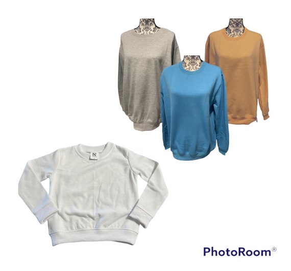 Blank Toddler Long Sleeve T-Shirts - Crew Neck - 100% Polyester