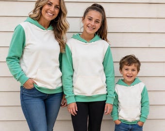 ADULT Unisex Sweatshirts 100% Polyester Sublimation blanko weiß Sweatshirt Hoodie
