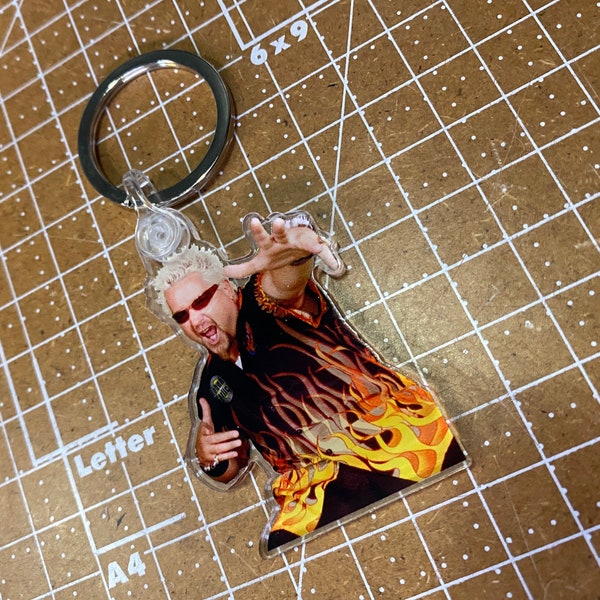 Guy Fieri key ring