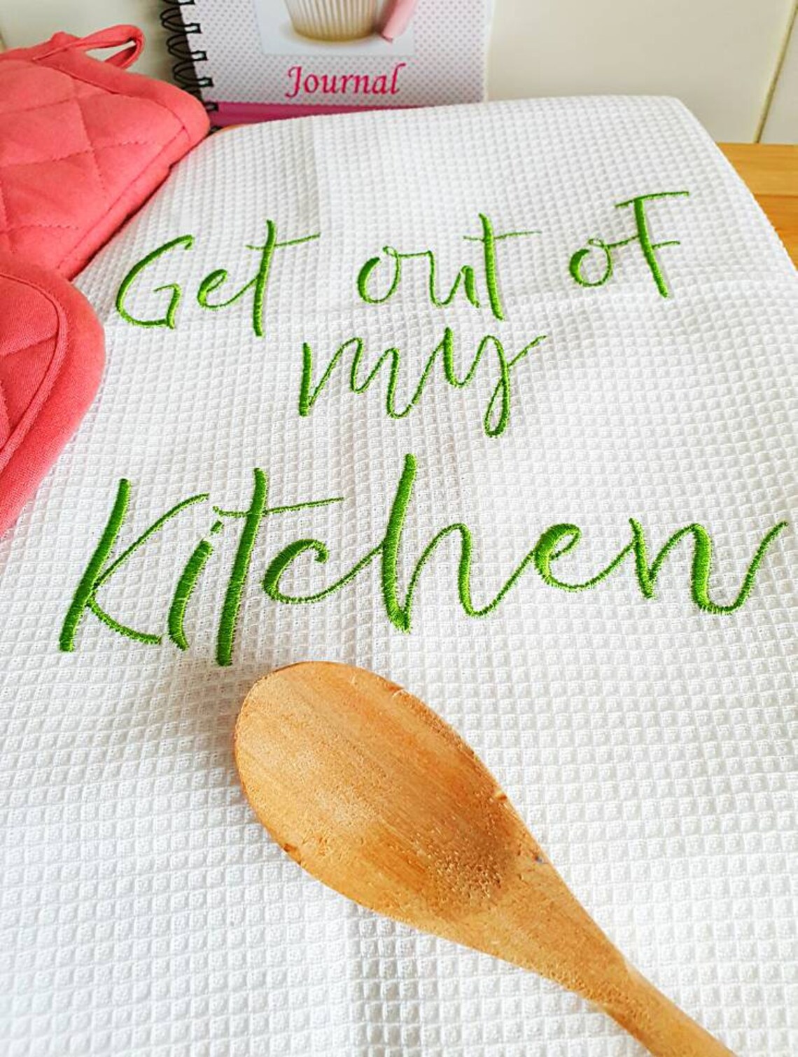 Personalised tea towels by spotlight MODE. PERSONALISES your Etsy