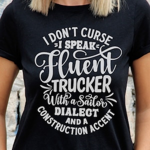 Citação de F Bomb Mom Svg, Camiseta engraçada dizendo, Eu não xingo, eu falo caminhoneiro fluente com um dialeto de marinheiro e um sotaque de construção, Moody Svg