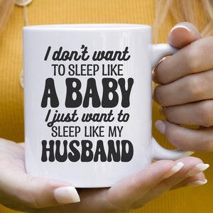 Maman drôle citation Svg, Svg sarcastique, maman fatiguée disant Svg, je ne veux pas dormir comme un bébé, tasse drôle Svg, café citation Svg, maman Svg