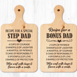 Stiefvader zeggen Svg, Bonus Dad Svg, Snijplank Svg, Recept Citaat Svg, Theedoek Svg, Keukenbord, Grazing Board Svg, Familieteken Svg