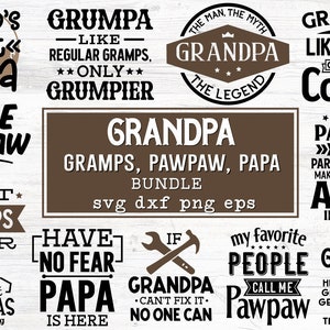 Pacchetto Svg nonno, Svg detto papà, Svg citazione divertente nonno, Svg PawPaw, Svg nonno, Svg tazza nonno, Svg nonno, Svg tazza nonno