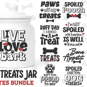 Dog Treat Jar Etsy