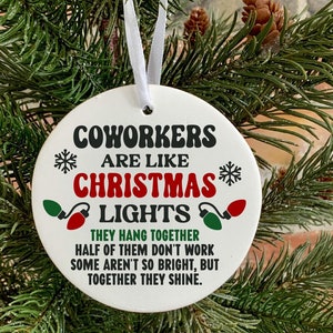 Décoration de Noël drôle, Svg humour de Noël, Svg employé, humour au travail, Svg décoration collègue